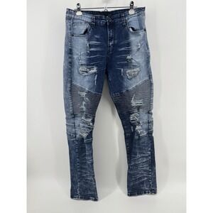 Decibel Moto Jeans  Distressed Men 34x32